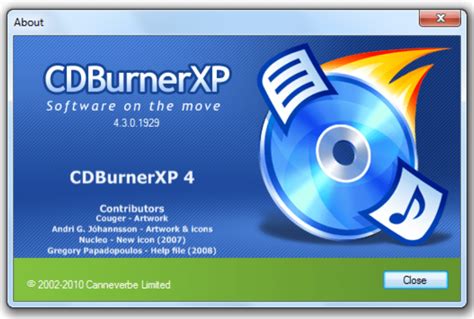 CDBurnerXP: Free CD and DVD burning software.